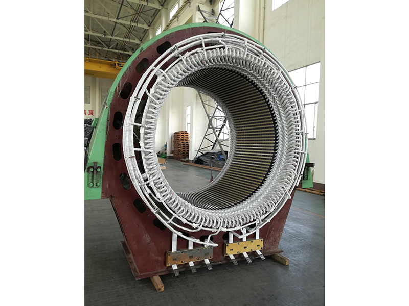 單機10MW大型臥式水輪發(fā)發(fā)電機定子